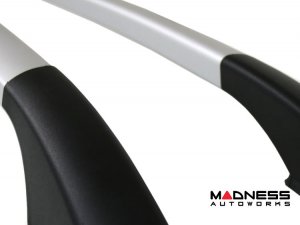 FIAT 500L Roof Rack Side Rails - Smooth Roof - Silver - OMAC 2014-2020